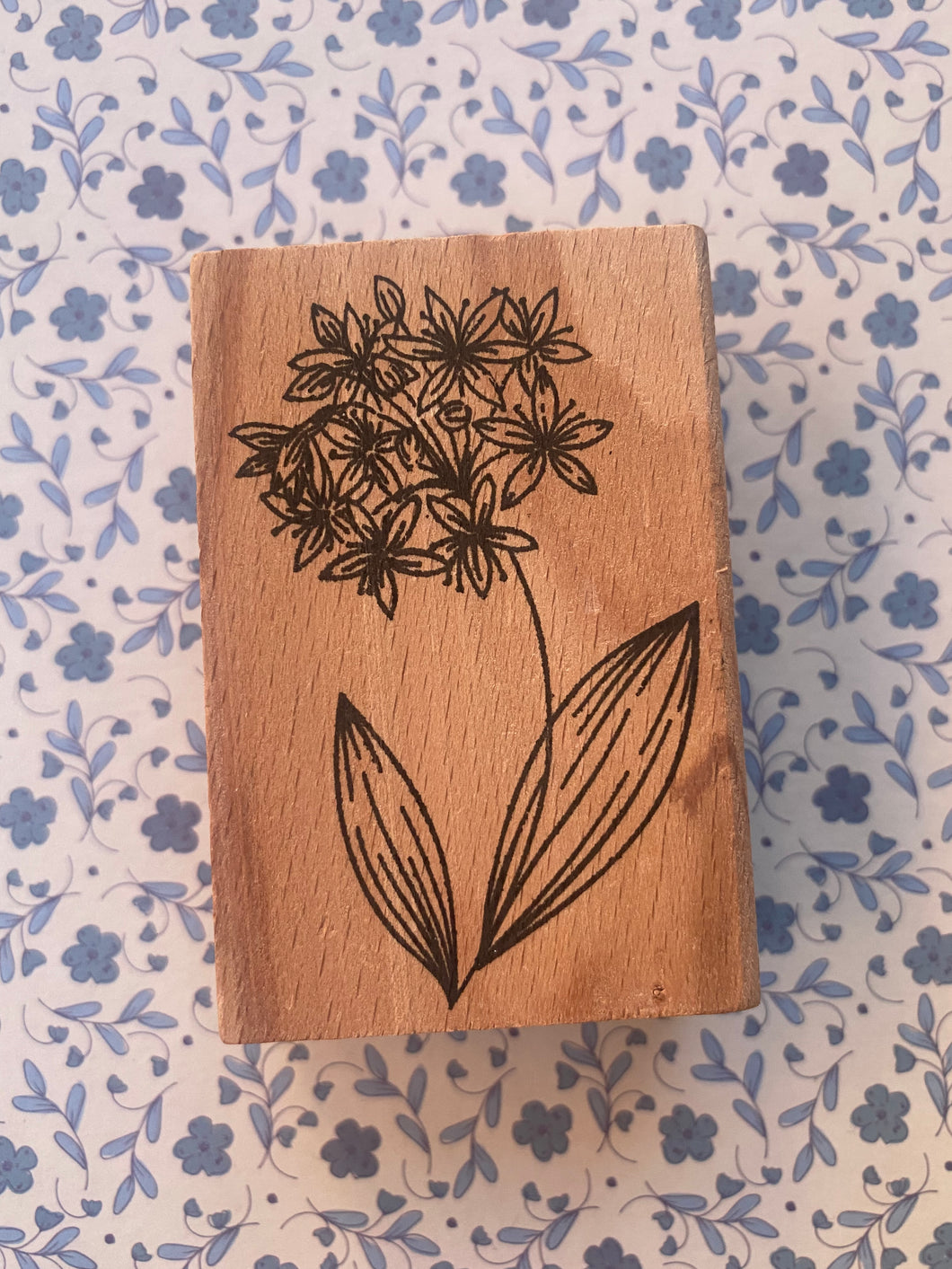 Botanical Rubber stamp small