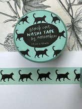 Load image into Gallery viewer, Black cat washi tape

