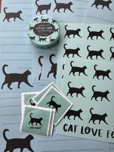 Load image into Gallery viewer, Black cat Stationery set
