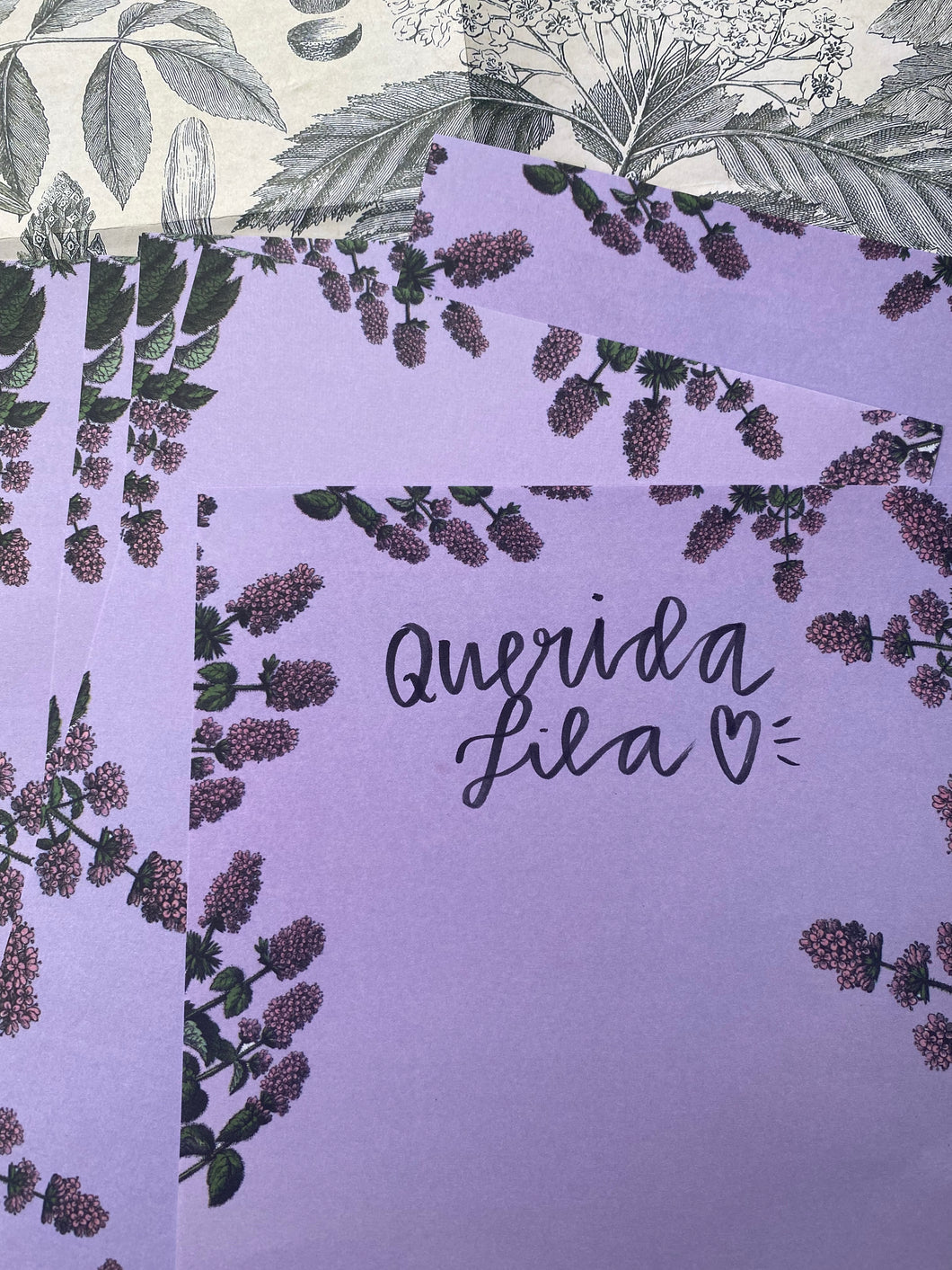 Lilacs Letter Sheets