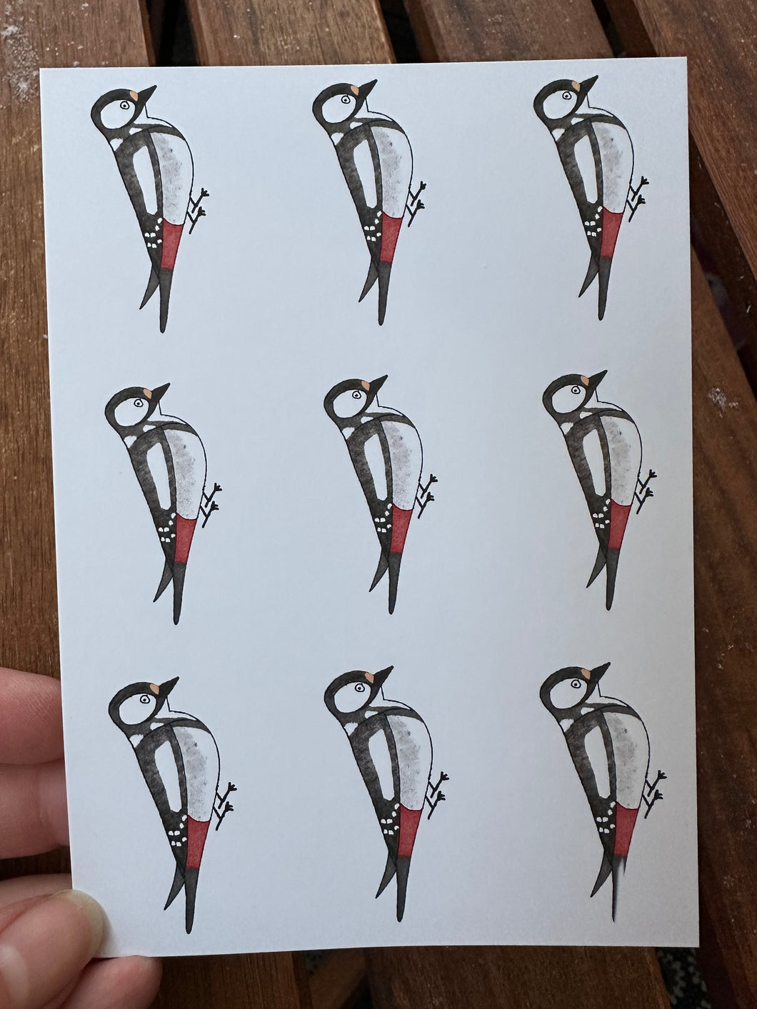 Elsy the Woodpecker postcard