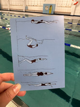 Load image into Gallery viewer, Swim turn postcard
