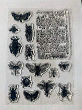 Load image into Gallery viewer, Clear stamps insects themed
