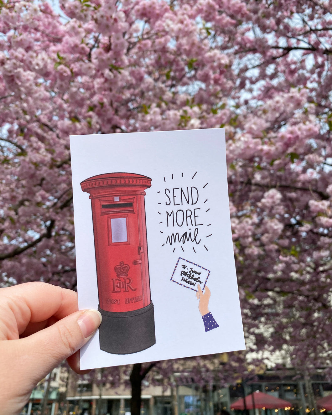 Send more mail postcard