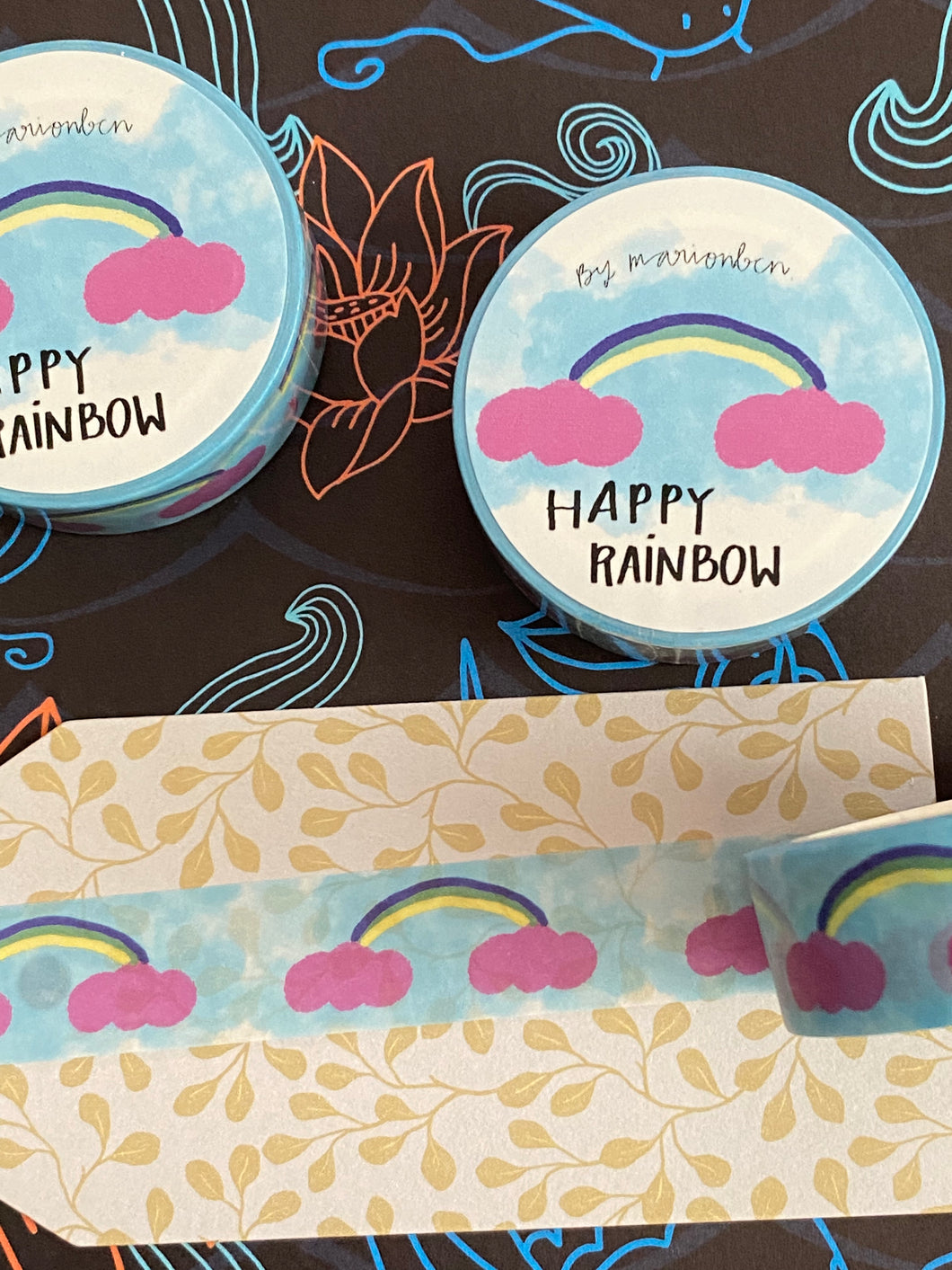 Happy rainbow Washi tape