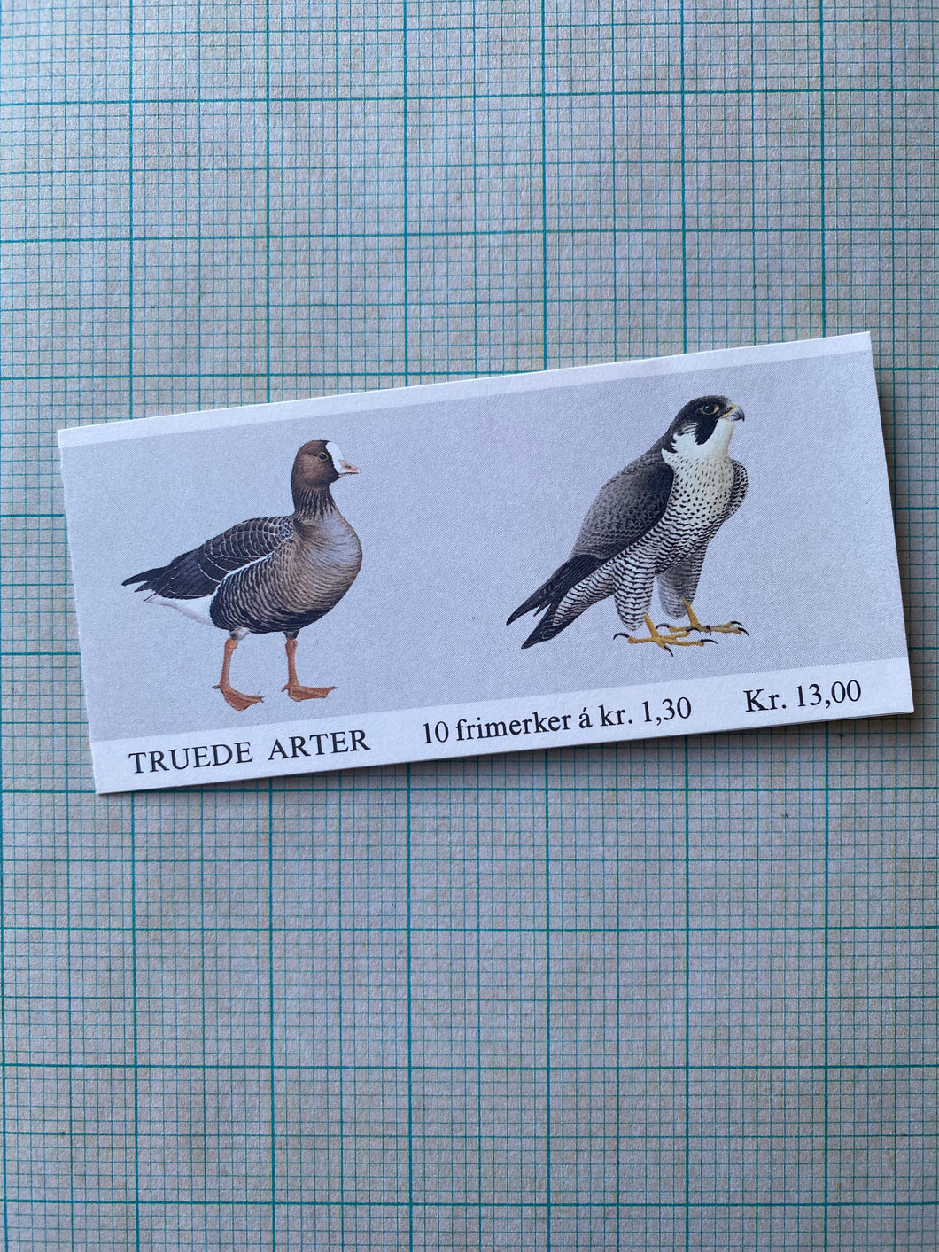 Vintage Birds Norwegian postal stamps from 1981