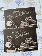 Load image into Gallery viewer, Christmas kitty postcard
