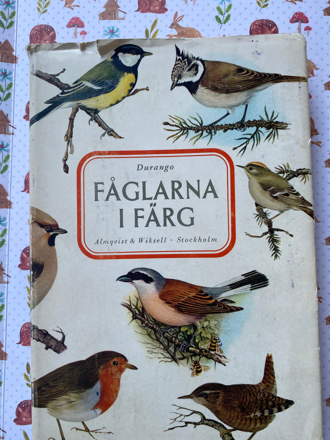 Vintage birds Swedish book