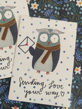 Load image into Gallery viewer, Astrid the owl postcard
