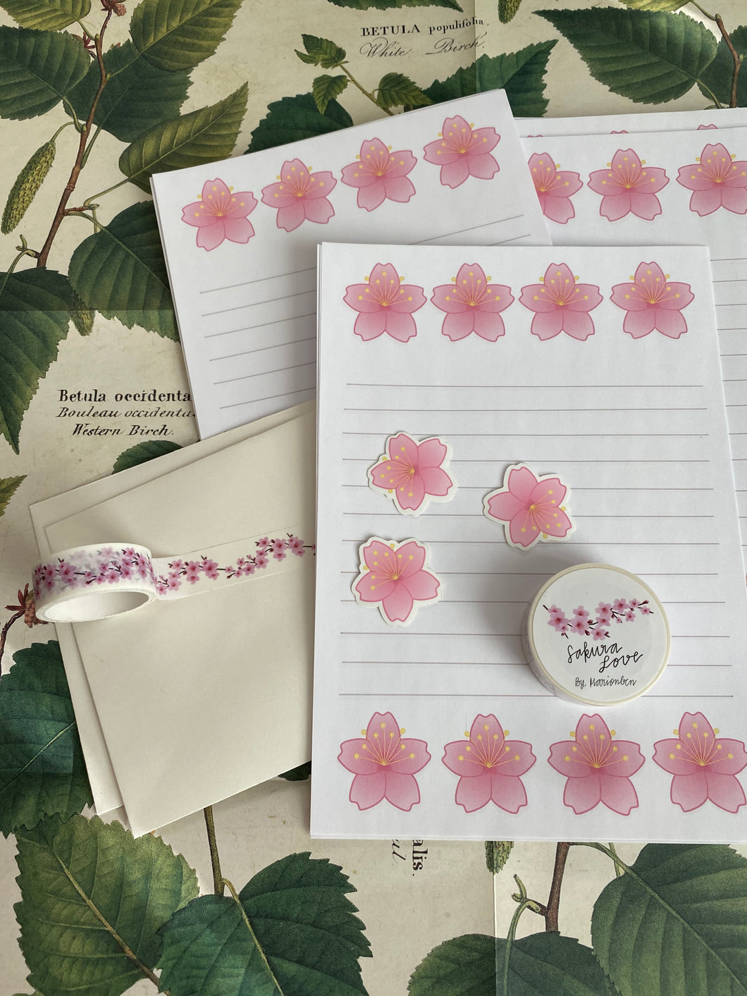 Sakura snail mail set