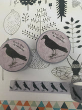 Load image into Gallery viewer, Black Crow Washi tape
