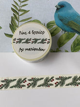 Load image into Gallery viewer, Pine and berries washi tape
