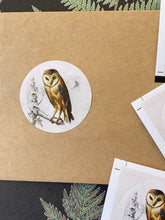 Load image into Gallery viewer, Owl round stickers
