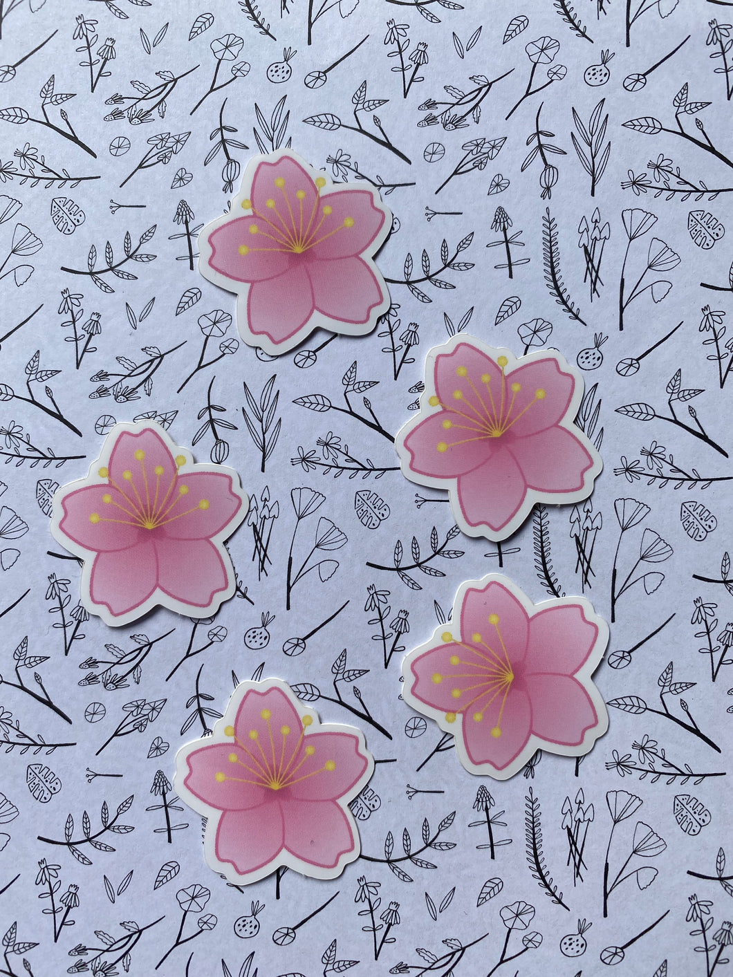 Sakura vinyl stickers
