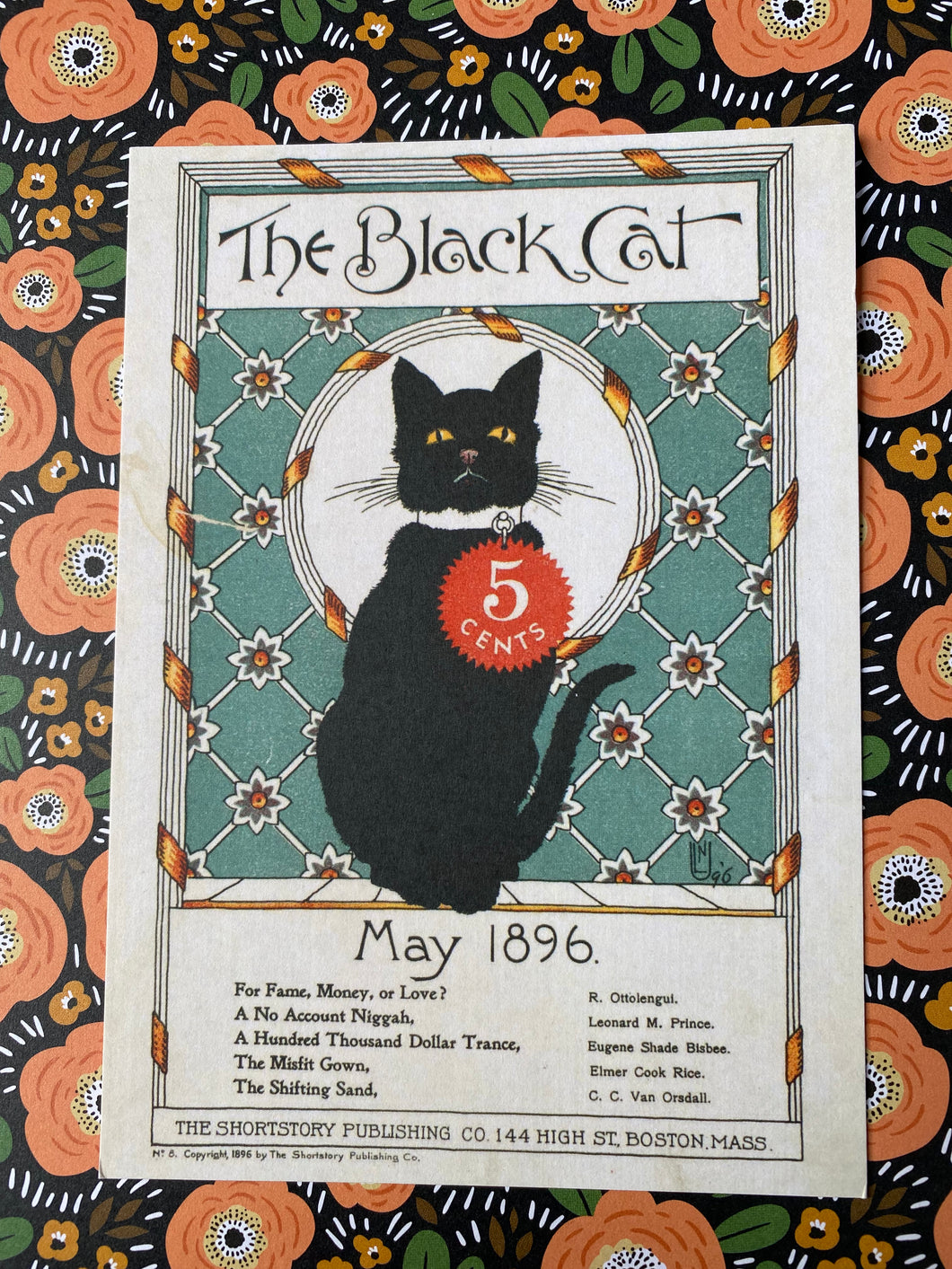 The Black cat postcard