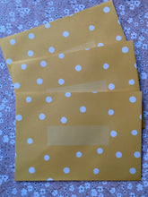 Load image into Gallery viewer, Yellow polka dotted envelopes
