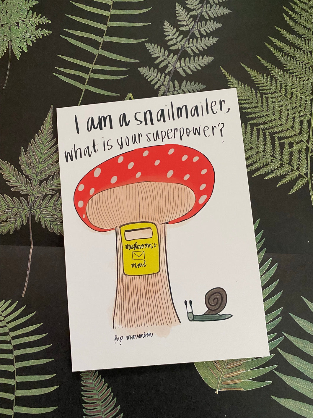 I am a snailmailer, what is your super power postcard