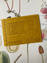 Load image into Gallery viewer, Vintage mushroom Swedish postal stamps
