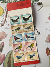 Load image into Gallery viewer, Vintage birds Swedish postal stamps
